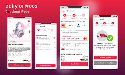 Daily UI #002 - Checkout Page 100daysofui appdesign checkout checkoutpage dailycreative dailyui dailyui002 dailyuichallenge figma ui uichallenge uidesign