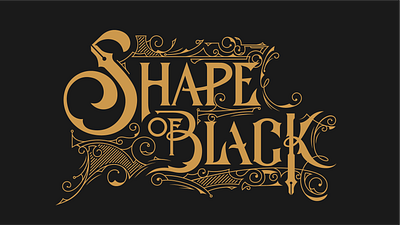 "Shape of Black" | Logo branding design graphic design illustration lettering logo ty typography