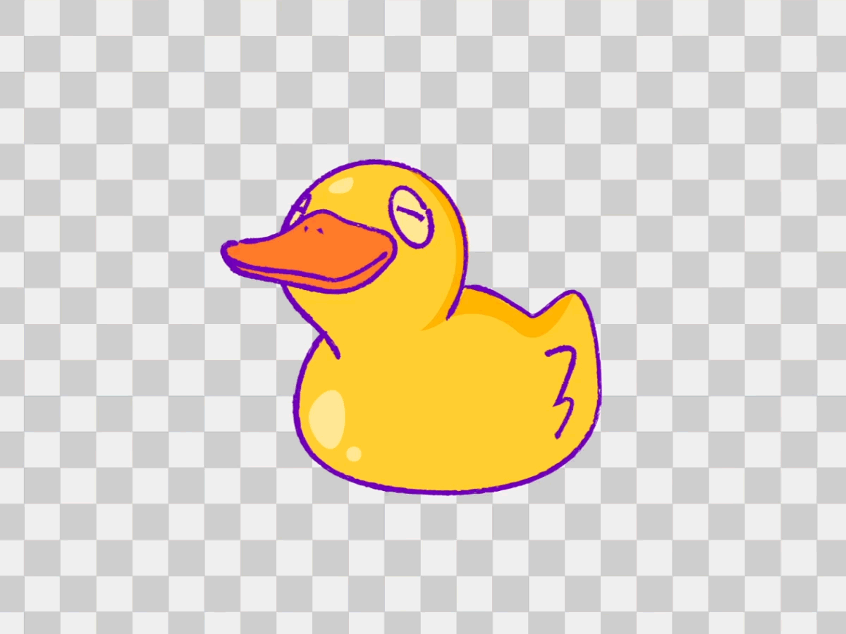 Good ducky vibes animation color gif illustration motion graphics