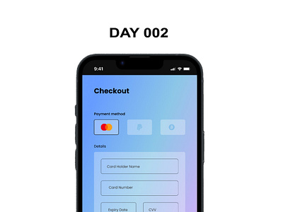 Daily UI Challenge Day 002 - Credit Card Checkout 100daysofui creditcardcheckout dailyui design designchallenge ui ux webdesign