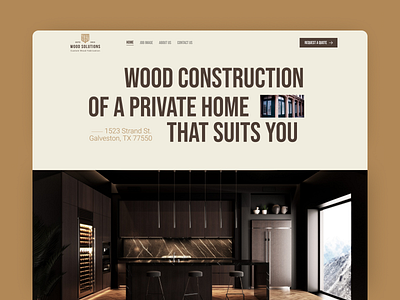 Wood Solutions Website landing page aesthetic clean design design furniture graphics landing page minimal product design ui ux web design website wood wordpress