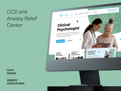 OCD and Anxiety Relief Center elementor figma landing page web design