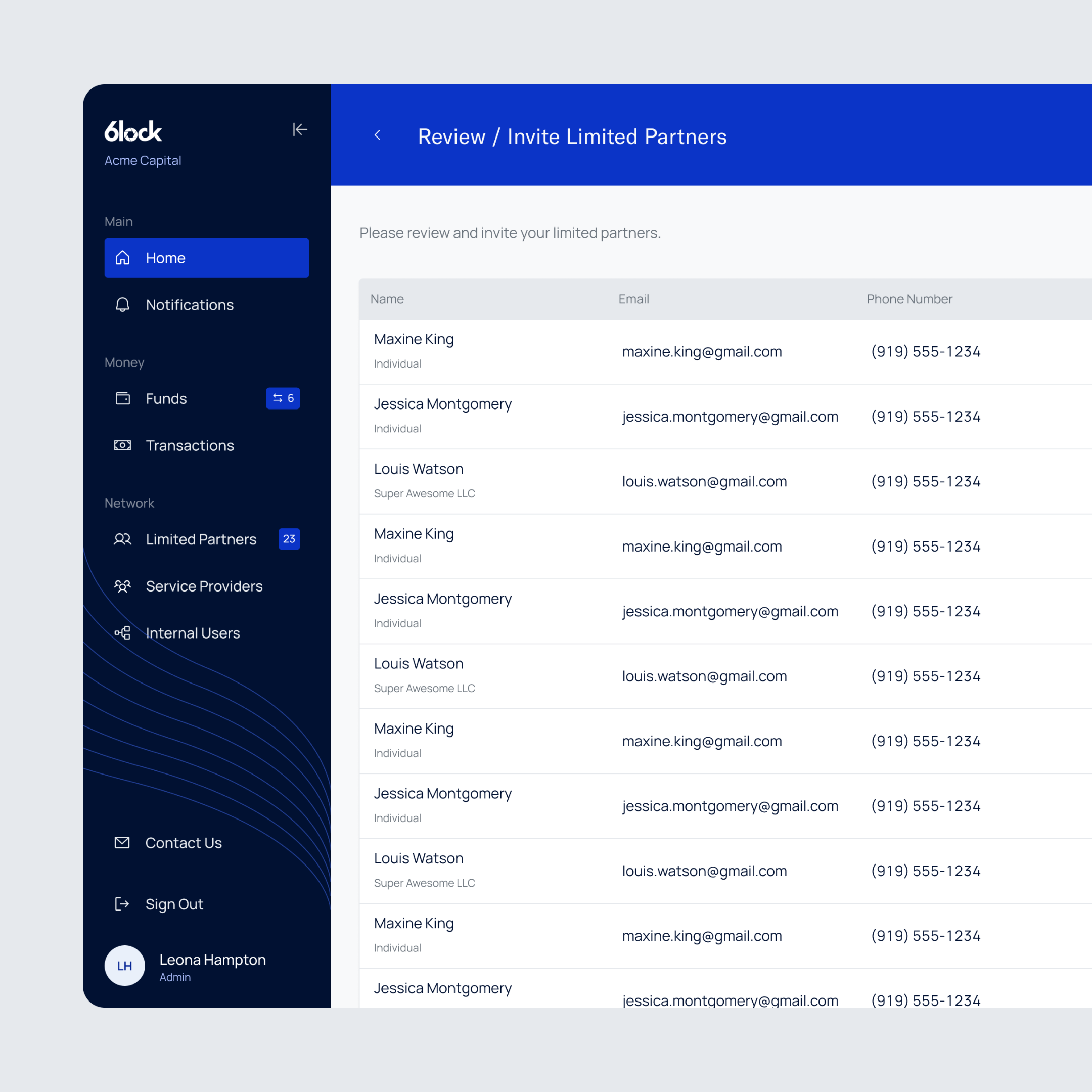 Example of B2 B App Design