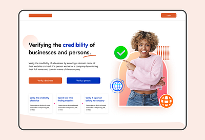 Verify business and people online platform dailyui design graphic design ui ux