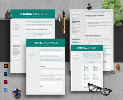 Professional resume template design for artificial intelligence a4 adobe illustrator cmyk customizable cv design design design template editable graphic design graphic designer professional resume template design