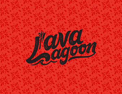 Lava Lagoon branding customtype foodandbeverage illustration lettering logo logodesign restaurant identity design tikibar tropical workmark