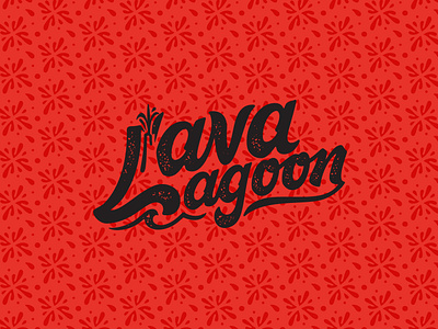 Lava Lagoon branding customtype foodandbeverage illustration lettering logo logodesign restaurant identity design tikibar tropical workmark