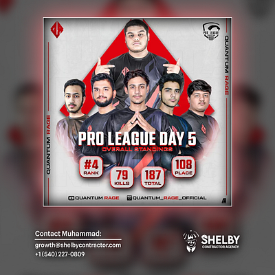 PMPL Results Poster for Quantum Rage branding design esports gaming graphic design illustration logo photoshop poster