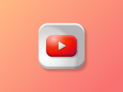 Youtube Icon design graphic design icon youtube