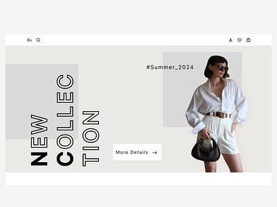 Landing Page Fashion Web ui web
