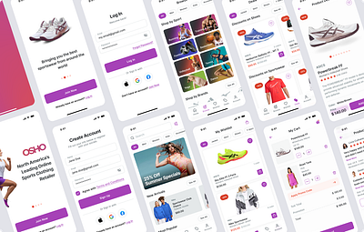 OSHO - Ecommerce App Design Concept e commerce mobile app ui