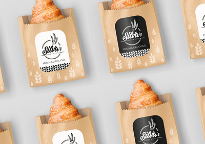 Paper bag branding graphic design logo