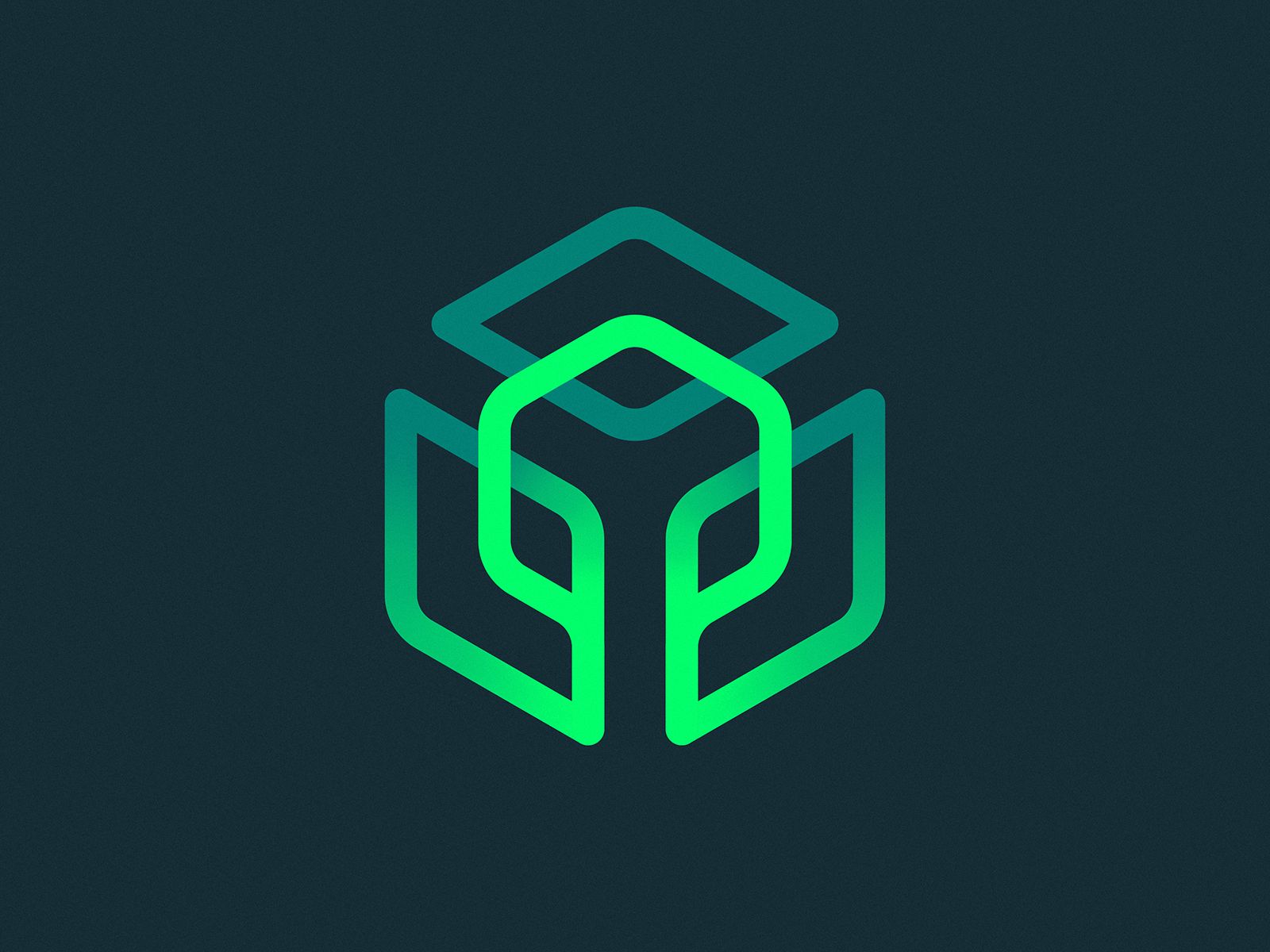 Tree + Cube + Wires Logo Concept agritech biotech blockchain branding crypto design fintech gradient health icon identity leaves lepisov lettering logo medtech nature sass tech tree
