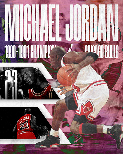 90-91: The First Ring 1990 1991 23 90 91 basketball blending bucket bulls champion chicago design jordan league michael nba net overlay poster sport