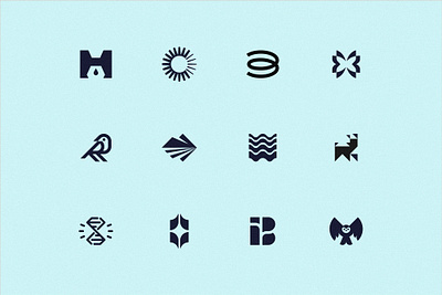 Logomark Collection b bible bird birds butterfly church coffee diamond dog jesus letter b logo logos minimal owl puppy robin sole sun water