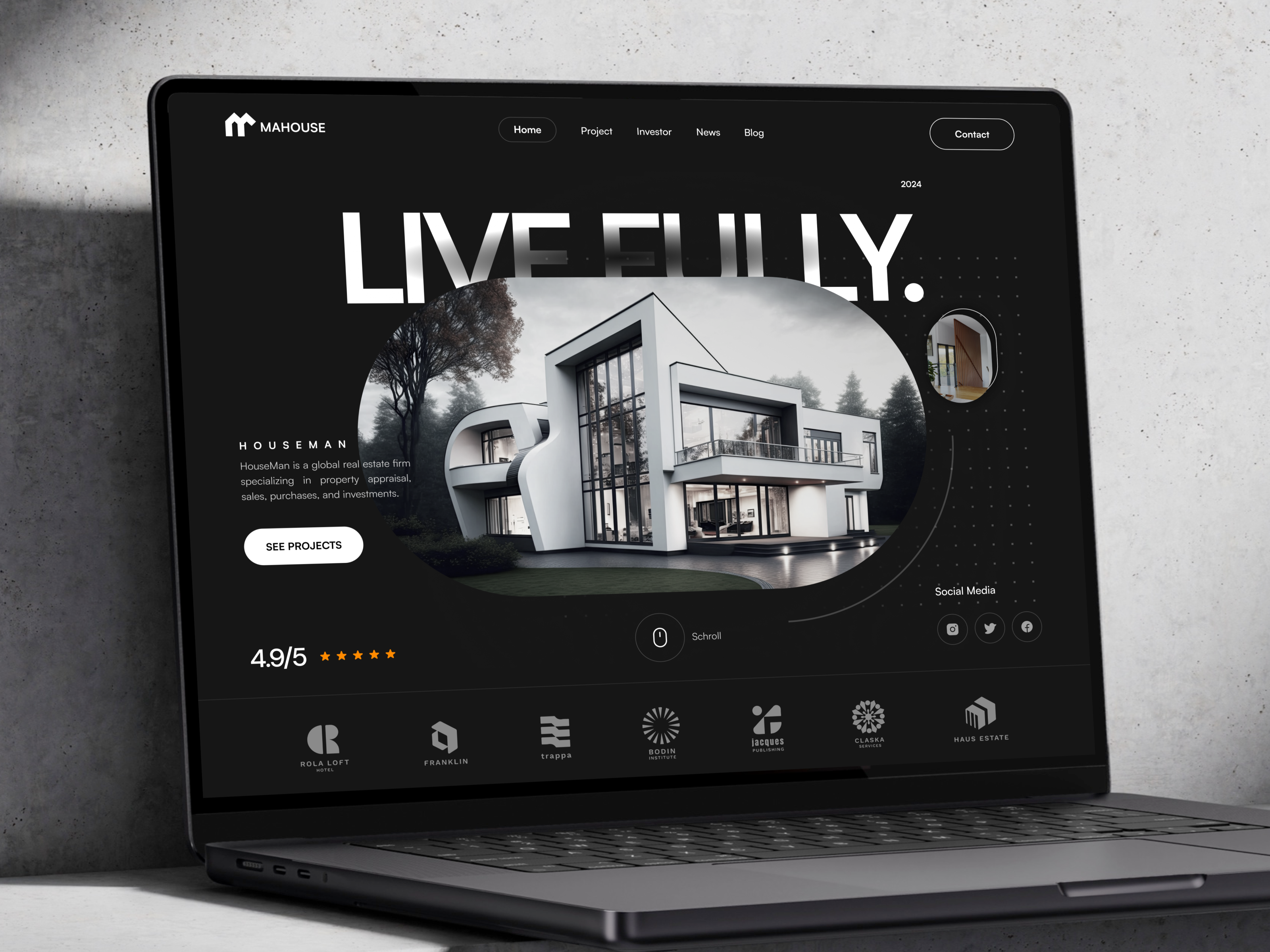 Example of Website Design 5 Pages