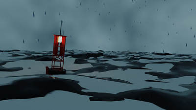 Stormy ocean animation 3d animation branding graphic design logo motion graphics