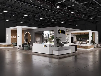 TLD BOOTH DESIGN 3d 3dmax branding corona render