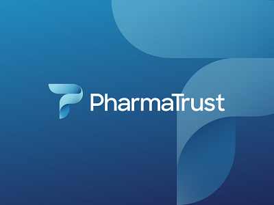 PharmaTrust Logo arkansas branding hunter oden logo logo design medical pharma