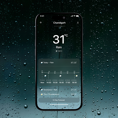 Weather App UI 3d branding graphic design logo motion graphics ui