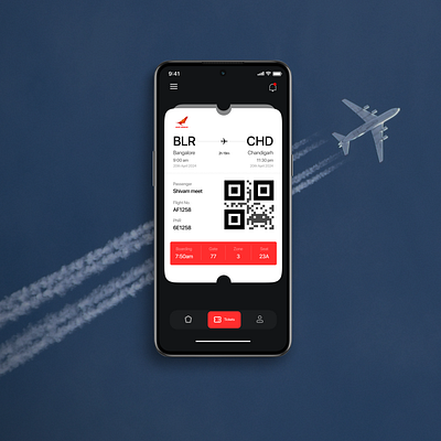 Flight Boarding App Ui 3d animation branding graphic design logo motion graphics ui