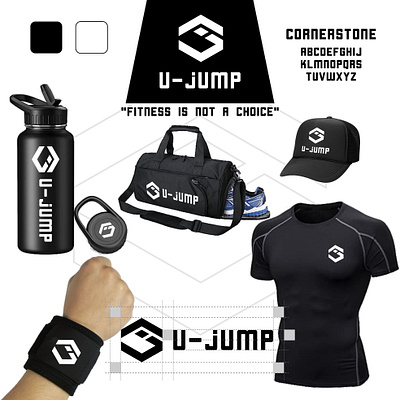 U-JUMP Sports Apparel Brand Identity apparel brand identity logo logo design logodesign simple logo sport