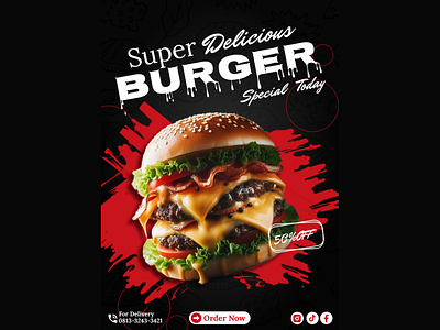 Burger Posters burger burgers delicious design designgrafis designposters fastfoods figma food food burger foods posters special ui userinterface