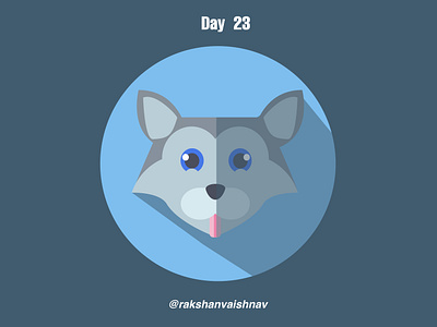 Day 23 of the Daily flat design challenge on pup challenge design flat design illustration illustrator pup sentimental