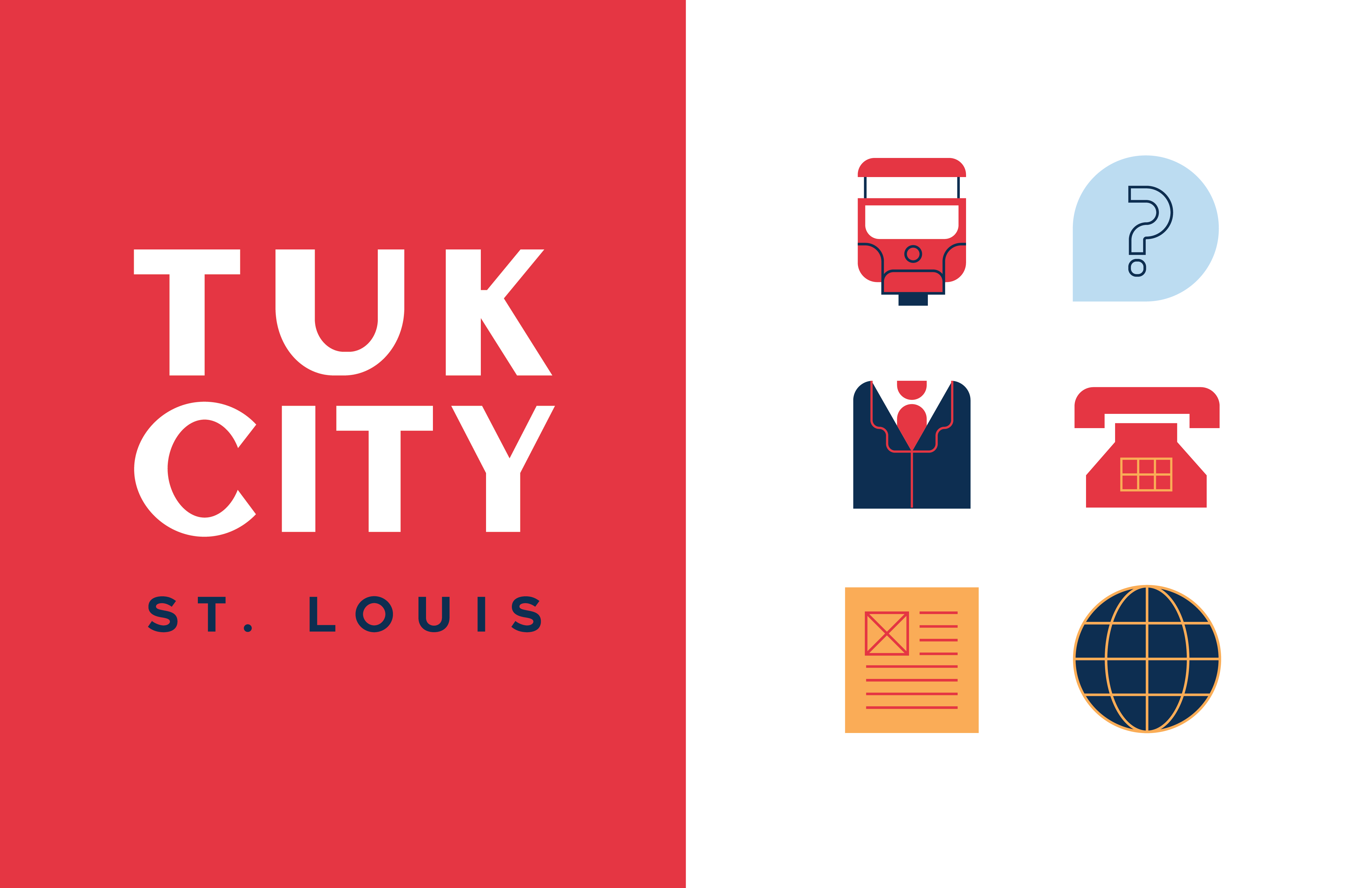 Tuk City Assets icons illustration logo vector
