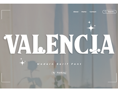 Valencia - Modern Classy Serif Font branding design font graphic design handwritten illustration italic logo logotype script typeface ui