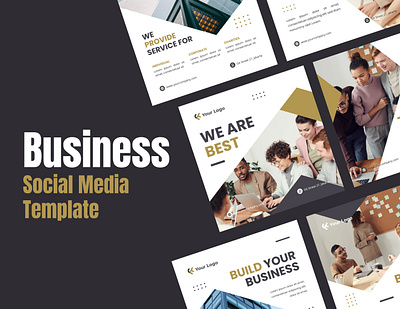 Business Social Media Feed agency branding business creative display feed graphic design instagram layout socialmedia template vector