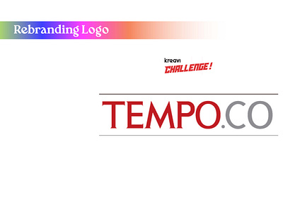 Rebranding Logo TEMPO.CO - 2022 adobeilustrator brandguideline branding logo rebranding rebrandinglogo