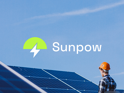 Sunpow Branding brand identity branding logo guidelines logo identity solar app solar energy solar logo solar moodboard solar website