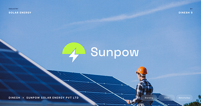 Sunpow Branding brand identity branding logo guidelines logo identity solar app solar energy solar logo solar moodboard solar website