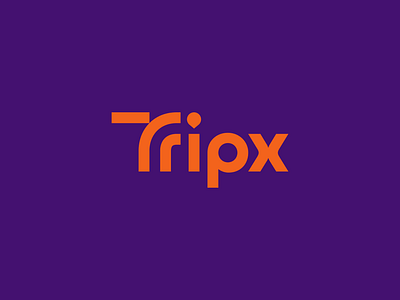 Tripx Logotype creative agency typographyart