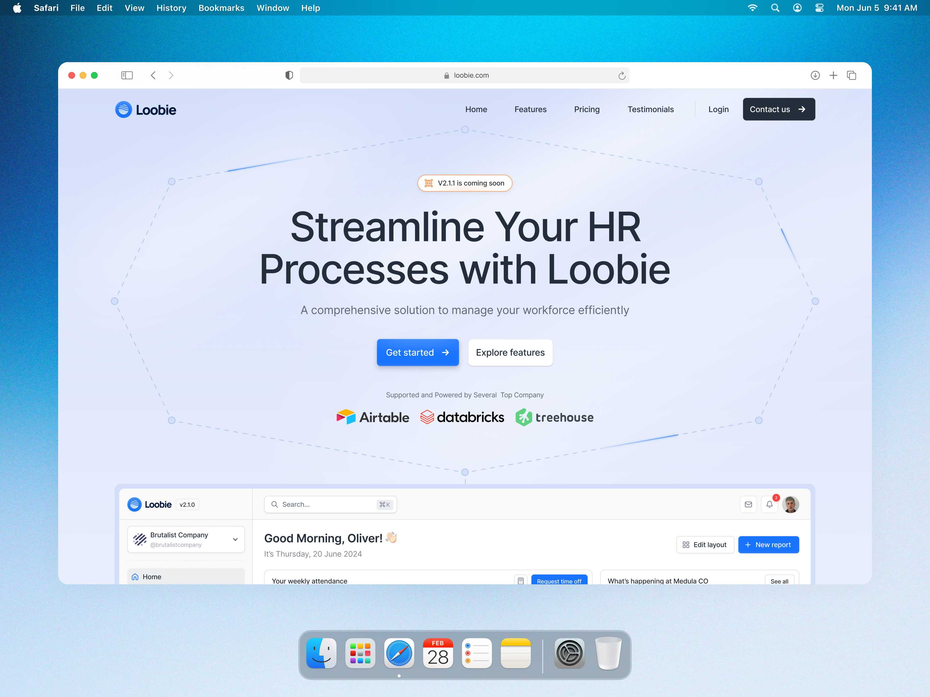 Loobie - HR Landing Page coaching employee hr hr board hr landing page hr tool human resource interface job landing page design landing page hr landing page saas managing payroll recruitment saas saas landing page ui design web application web design