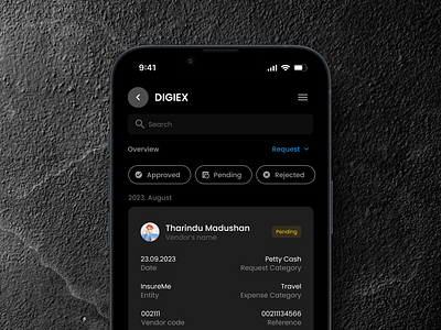 DigiEX Mobile App Home Screen dark theme ui darkmode ui digiex digiex ui fintech fintech mobile app ui home screen ui interface design minimalist ui design mobile app mobile app ui mobile app ux mobile interface saas saas mobile app design saas ui ui ui for fintech uiux ux