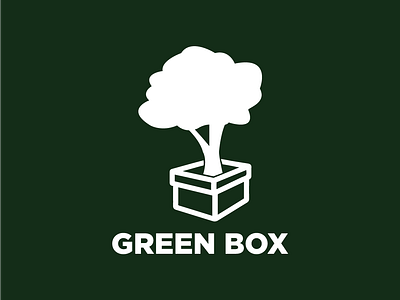 Green Box Logo box branding design graphic design green green box logo logo design logo maker logo type logos logotype modern simple simple logo tree tree box