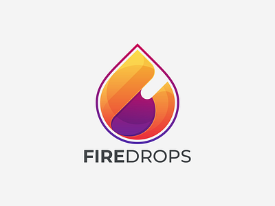 FIRE DROPS branding design fire drops fire drops coloring fire drops design graphic fire drops logo graphic design icon illustration logo