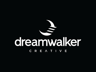 Dreamwalker Creative - Official Logo branding creative dreamwalker logos matt harvey moon mwhstudios walking