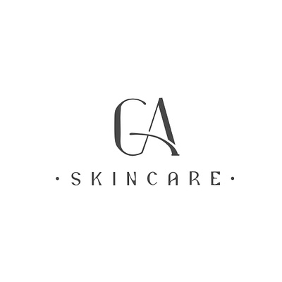 Logo GA skincare bran branding graphic design logo modern logo simple logo ui