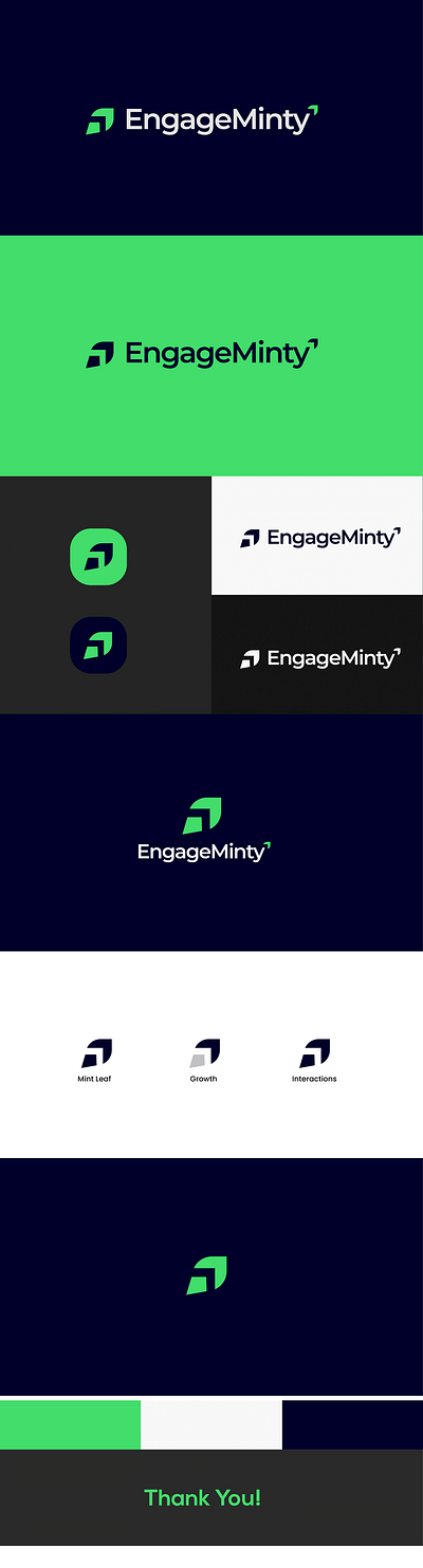 Logo Design - Engage Minty branding design graphic design illustration logo typography vector