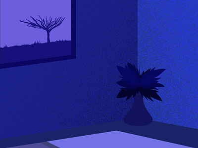 Midnight View of Room art arte digitalart illustration night room