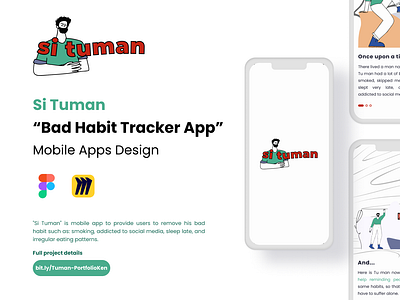 Si Tuman "Bad Habit Tracker App" mobileapps trackerapp ui uidesign uxdesign