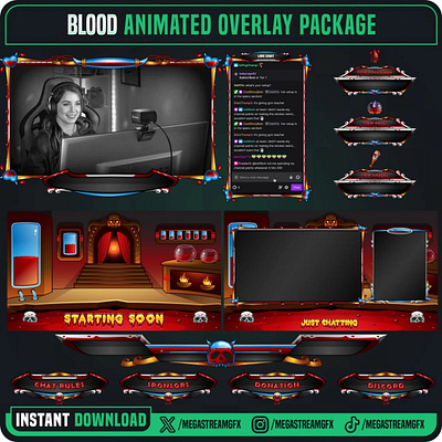 Blood Stream Overlay Package dark overlay