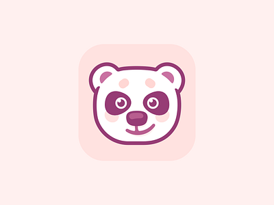 Panda character icon illustration logo panda