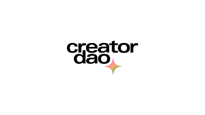 Concept logo for Creator Dao rebrand branding graphic design logo motion graphics