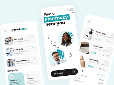 Pharmacy App app consult doctor design ecommerce health care ios lab test medicine medicine app medicine delivery mobile ui online payment online store pharmaceutical pharmacist pharmacy app pharmacy app design ui ux