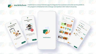 Maikitchen - Cloud Kitchen App cloudkitchen food mobileapps telkomuniversity uidesign uxdesign