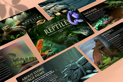 Reptiles - Film Presentation Design creative presentation film pitch deck movie pitch deck pitch deck pitch deck design powerpoint presentation presentation powerpoint presentation template